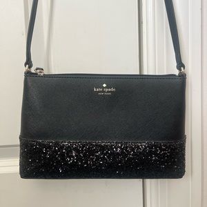 Black sparkly Kate Spade bag